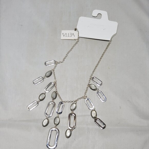 Vetta silver Link necklace with a central decorative element - Picture 5 of 10